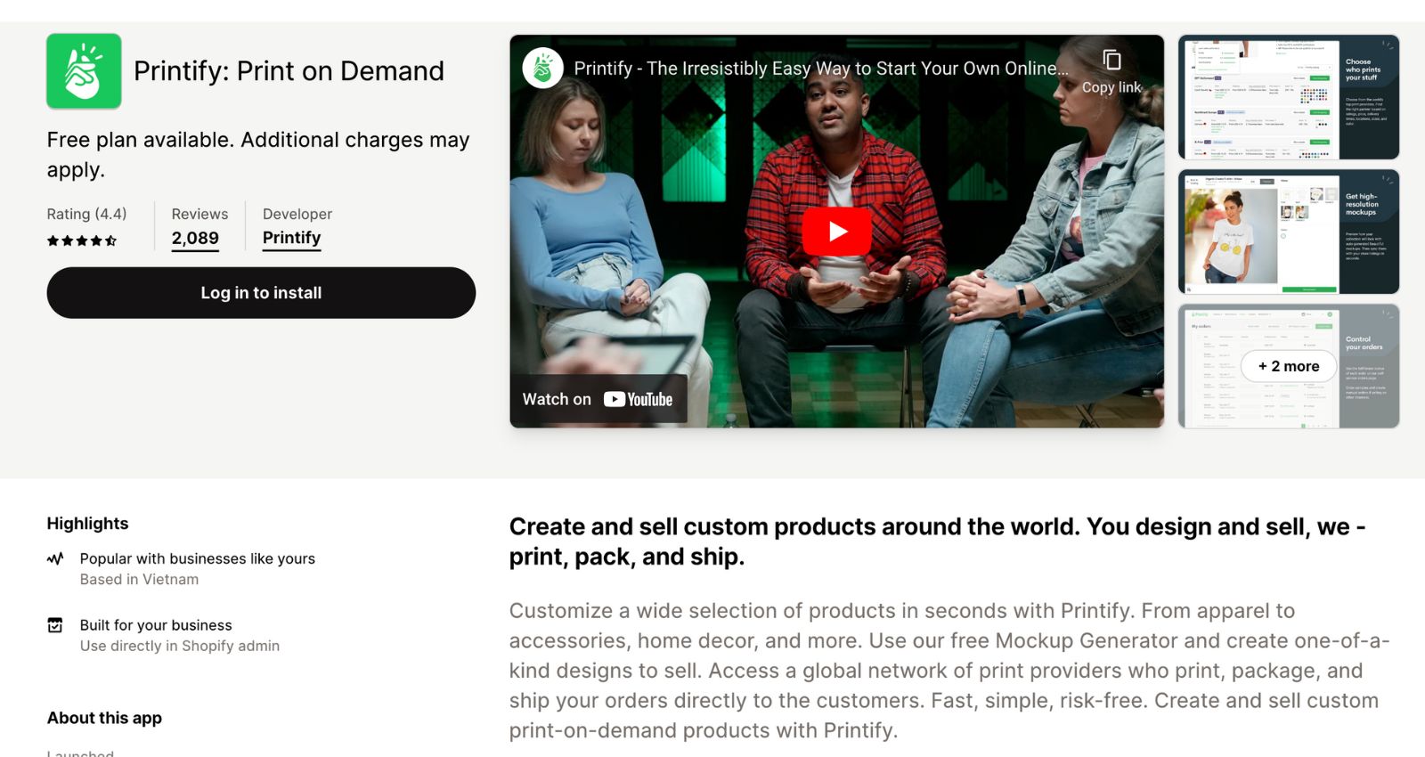 Printify: Print on Demand Best Shopify Apps